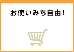 お使いみち自由！